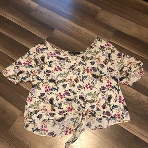 Floral crop top